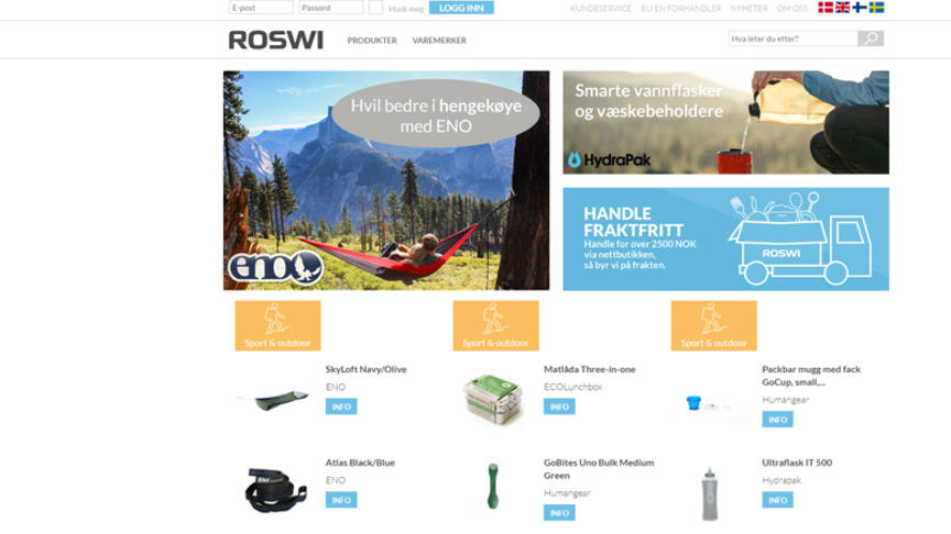 Roswi Norge lanserer B2B-nettbutikk for norske forhandlere