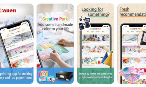 La kreativiteten blomstre med Canon Creative Park-appen med hundrevis av design