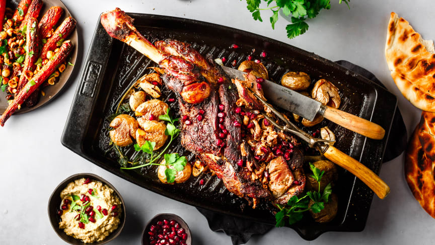 Langtidsgrillet lammebog til påske
