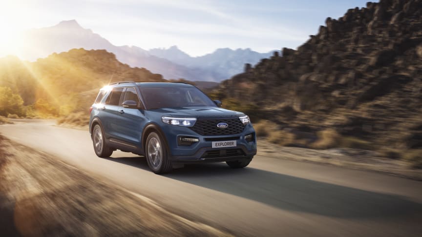 Nå kommer nye Ford Explorer ladbar hybrid til Norge