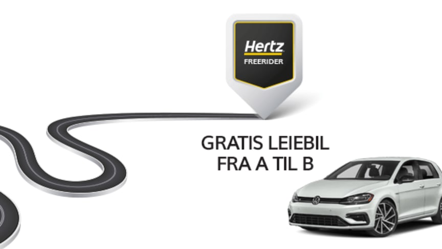 Hertz gir enda flere gratis leiebil. «Hertz Freerider» utvides og forbedres.