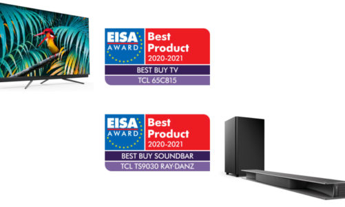 TCL vinner to EISA-utmerkelser for C81-serien og innovative Ray·Danz